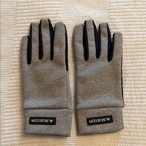 Burton Gray and Black Touchscreen Gloves